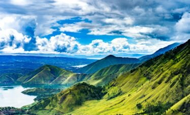 aerial photo of mountains