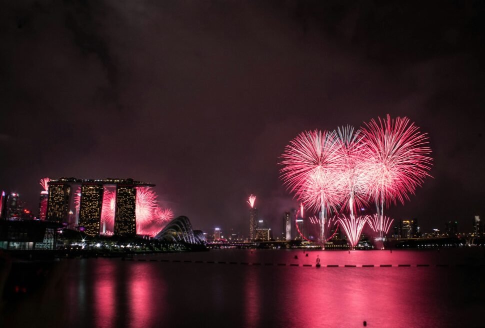 Marina Bay Sands, Singapore during nighttime