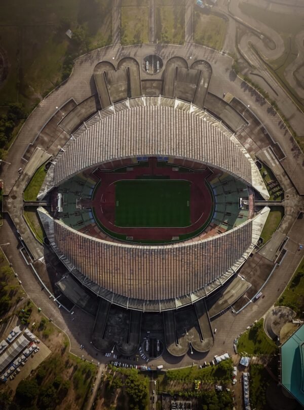 aerial view of stadium during daytime